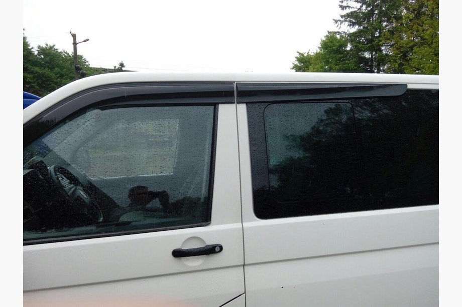 Volkswagen T5 2010-2015 гг. Ветровики на окна (4 шт., Sunplex Sport) Фото 9