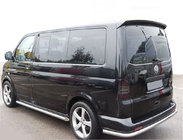 Volkswagen T5 2010-2015 гг. Задняя угловая дуга AK005 (нерж. сталь) фото 2