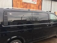 Volkswagen T5 Multivan 2003–2010 гг. Рейлинги CROWN (серый мат) фото 4