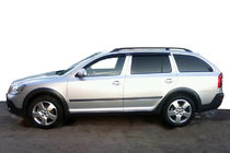 Skoda Octavia II A5 2010-2013 гг. Ветровики SW (4 шт, Cobra) фото 1