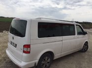 Volkswagen T5 Multivan 2003–2010 гг. Рейлинги Skyport (белые) фото 5