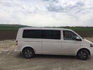 Volkswagen T5 Multivan 2003–2010 гг. Рейлинги Skyport (белые) фото 9