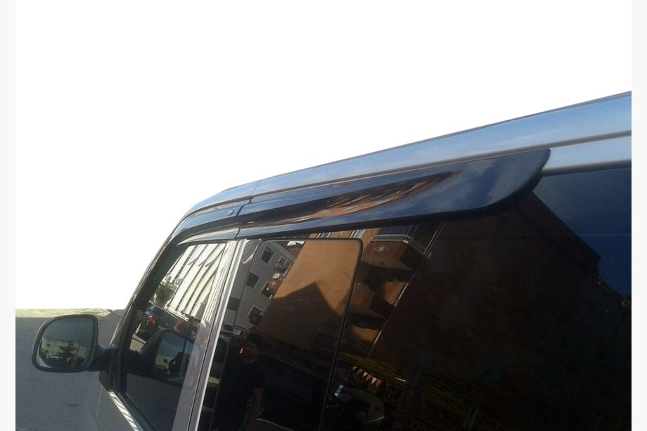 Volkswagen T5 Transporter 2003-2010 гг. Ветровики на окна (4 шт, DDU-SPORT) Image
