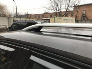 Volkswagen Touareg 2002–2010 гг. Рейлинги Skyport (серый матовый) фото 7