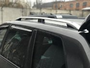 Volkswagen Touareg 2002–2010 гг. Рейлинги Skyport (серый матовый) фото 3
