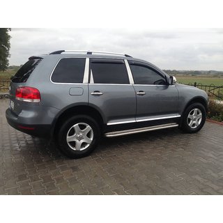 Хромированные Рейлинги (Пластиковые Ножки) Volkswagen Touareg 2002–2010 гг. фото 3