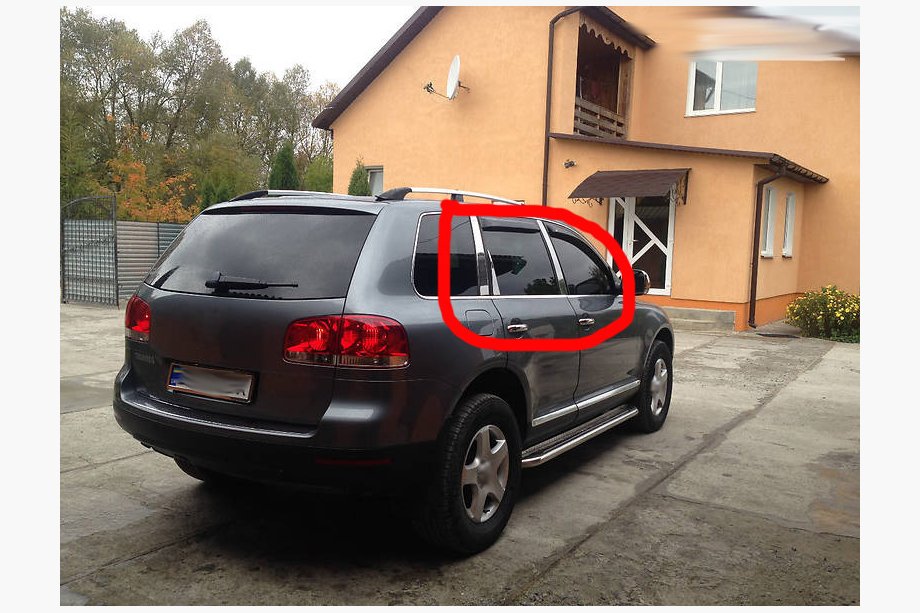Volkswagen Touareg 2002–2010 гг. Хромированные Накладки на Стойки Дверей (6 шт, Нержавейка) Фото 9