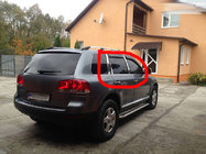 Volkswagen Touareg 2002–2010 гг. Хромированные Накладки на Стойки Дверей (6 шт, Нержавейка) фото 9