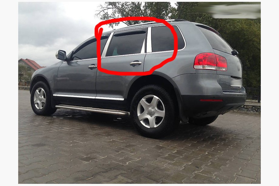 Volkswagen Touareg 2002–2010 гг. Хромированные Накладки на Стойки Дверей (6 шт, Нержавейка) Фото 10