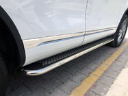 Volkswagen Amarok 2010-2022 гг. Боковые Подножки Maydos V2 (2 шт., нержавейка) фото 1