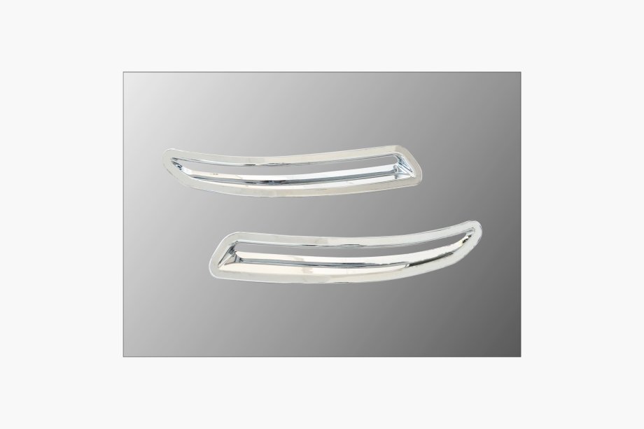 Volkswagen Tiguan 2007-2016 гг. Накладки на задние противотуманные фары (ABS, хром) Image