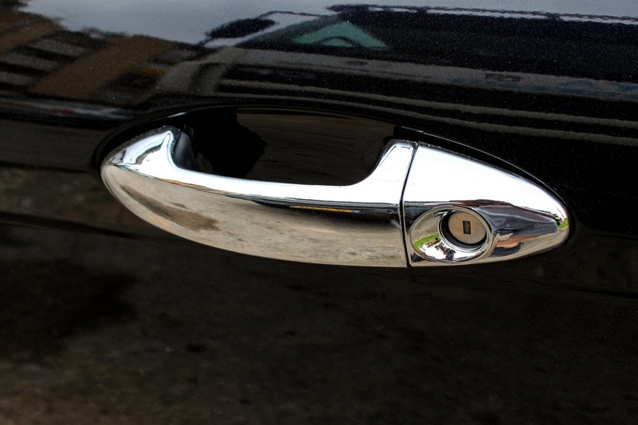 Ford Fiesta 2008-2017 гг. Хромированные Накладки на Ручки (4 шт., Нержавейка) OmsaLine - Итальянская Нержавейка Image