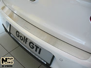 Volkswagen Golf 6 2008-2014 гг. Накладка на задний бампер Nataniko (нержавейка) фото 1