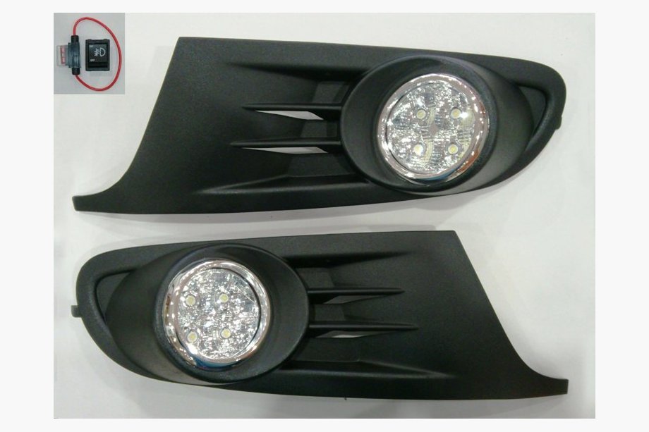 Volkswagen Golf 6 2008-2014 гг. Противотуманные фары с LED-вставками Image