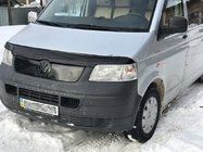 Volkswagen T5 Transporter 2003-2010 гг. Зимняя накладка на решетку радиатора глянцевая фото 3