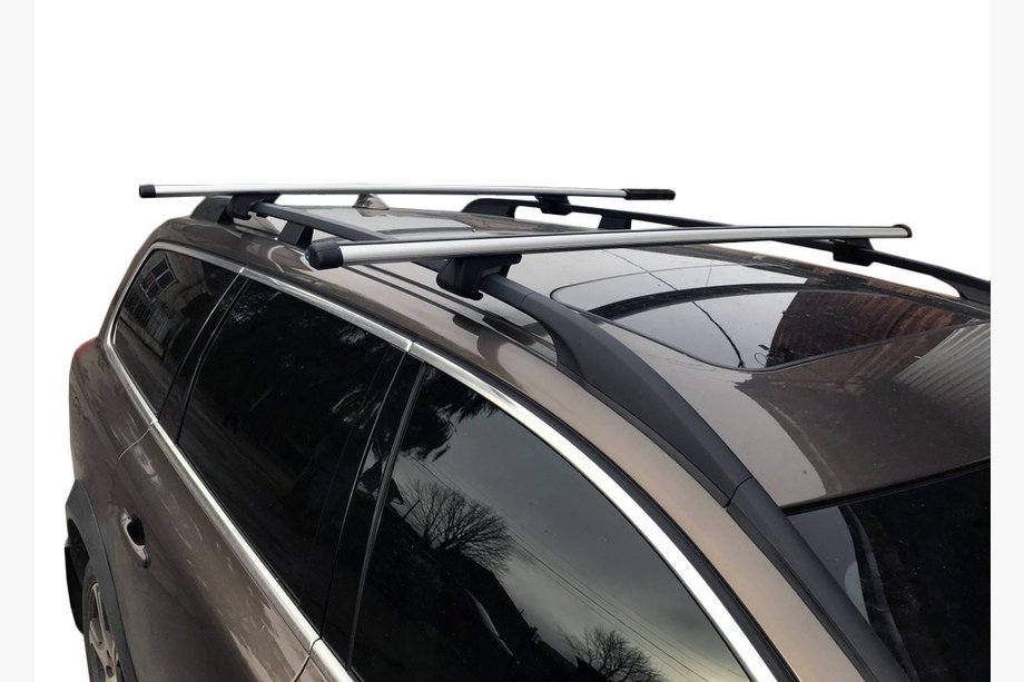 Volkswagen T5 2010-2015 гг. Поперечины на интегрированные рейлинги с замком (2 шт) Image