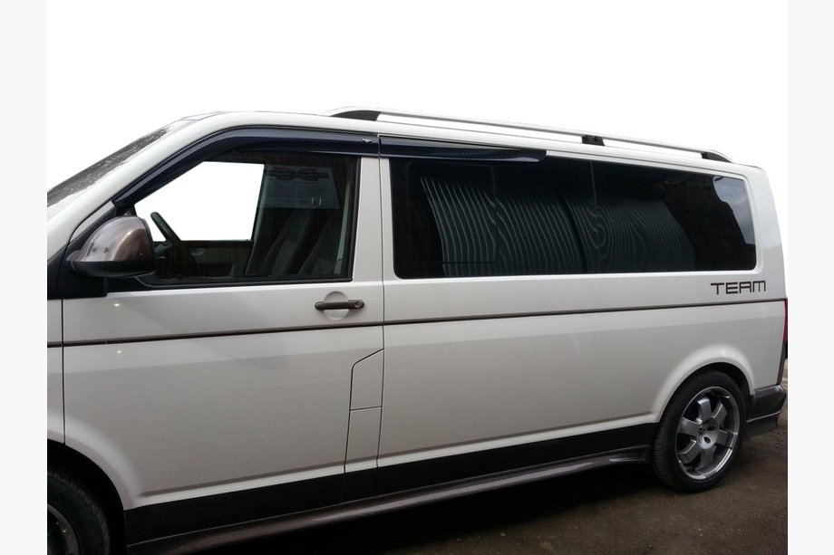 Volkswagen T6 2015-2024 гг. Рейлинги CROWN (серый мат) Длинная База Фото 5