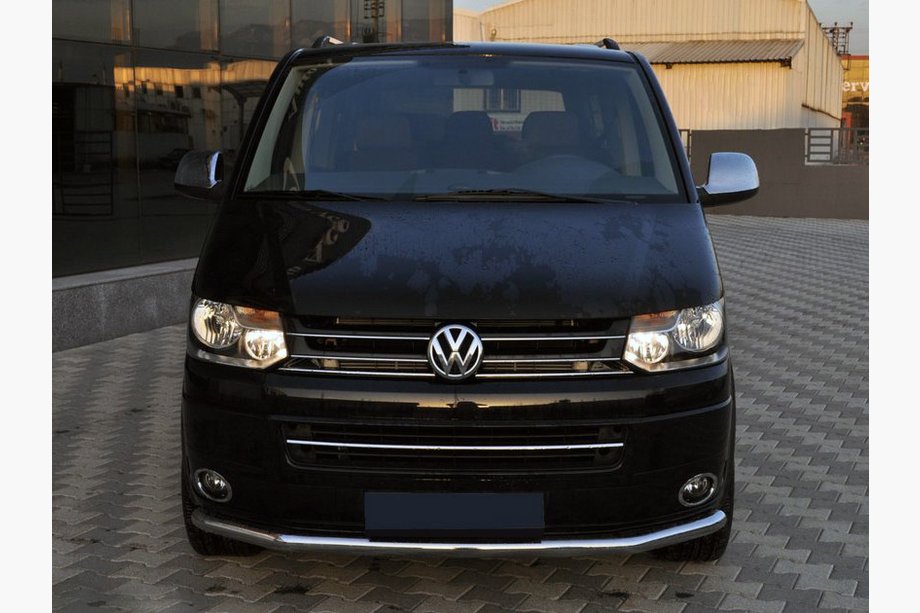 Volkswagen T5 2010-2015 гг. Передняя защита (нержавейка) 60 мм Image