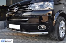 Volkswagen T5 2010-2015 гг. Передняя защита (нержавейка) 60 мм фото 3
