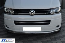 Volkswagen T5 2010-2015 гг. Передняя защита (нержавейка) 60 мм фото 5