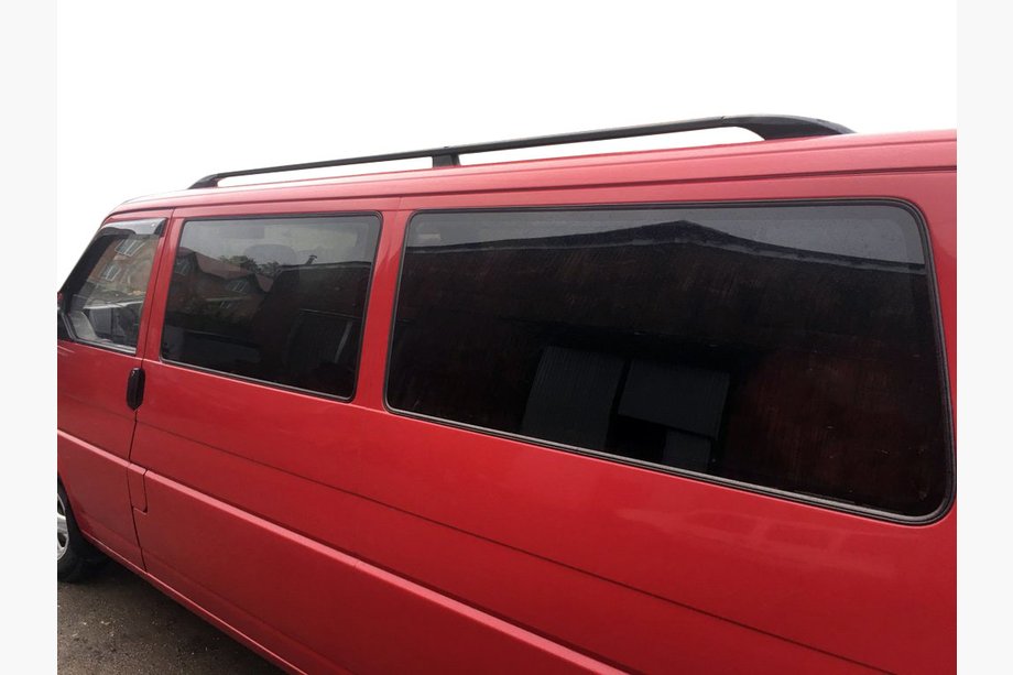 Volkswagen T4 Caravelle/Multivan 1990–2003 гг. Черные рейлинги Image