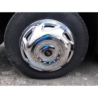 Колпаки из нержавеющей стали OEM (2-кольцевые, 4 шт) фото 3