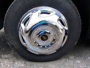 Volkswagen Crafter 2006-2016 гг. Колпаки из нержавеющей стали OEM (2-кольцевые, 4 шт) фото 3