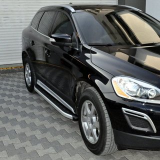 Боковые Подножки Fullmond (2 шт., Алюминий) Volvo XC90 2002-2014 гг. фото 1