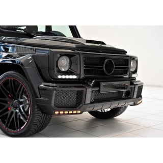 Накладка на передний бампер BRBS с LED фото 4