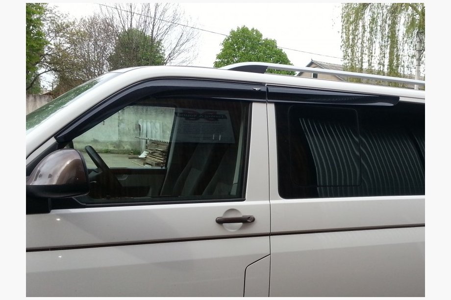 Volkswagen T6 2015-2024 гг. Ветровики на окна (4 шт., Sunplex Sport) Image