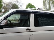 Volkswagen T5 Transporter 2003-2010 гг. Ветровики на окна (4 шт., Sunplex Sport) фото 5