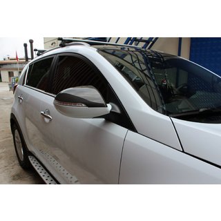 Накладки на Зеркала (2 шт., Карбон) Kia Sportage 2010-2015 гг. фото 1