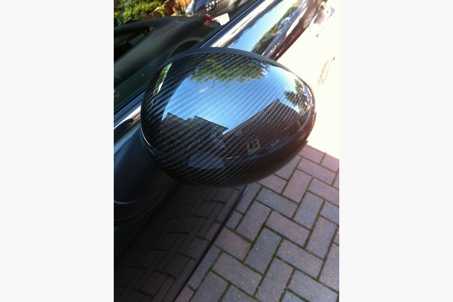 Mini Cooper F55/56/57 2014-2023 гг. Накладки на Зеркала (2 шт., Карбон) Image