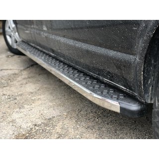 Боковые Подножки BlackLine (2 шт, Алюминий) Volkswagen T5 Transporter 2003-2010 гг. фото 1