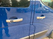 Fiat Talento 2016- гг. Хромированные Накладки на Ручки (4 шт) 1 Отверстие, OmsaLine - Итальянская Нержавейка фото 1