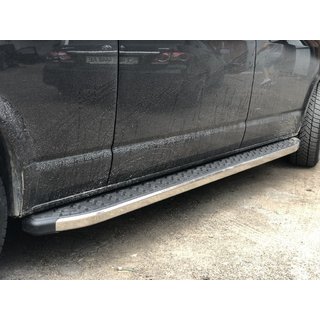 Боковые Подножки BlackLine (2 шт, Алюминий) Volkswagen T5 2010-2015 гг. фото 1