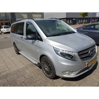Боковые пороги Allmond Grey (2 шт., алюминий) Mercedes Vito/V-class W447 2014- гг. фото 2