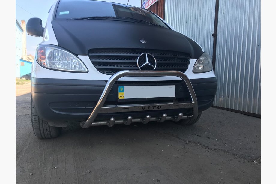 Mercedes Vito W639 2004-2014 гг. Кенгурятник 60мм Нержавейка Image
