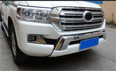 Toyota Land Cruiser 200 2007-2021 гг. Передняя накладка 2012-2016 (стиль EA, без юбки) фото 1