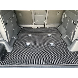 Коврик багажника 2 шт (EVA, 7 мест, Черный) Lexus LX570/450d 2008-2022 гг. фото 1
