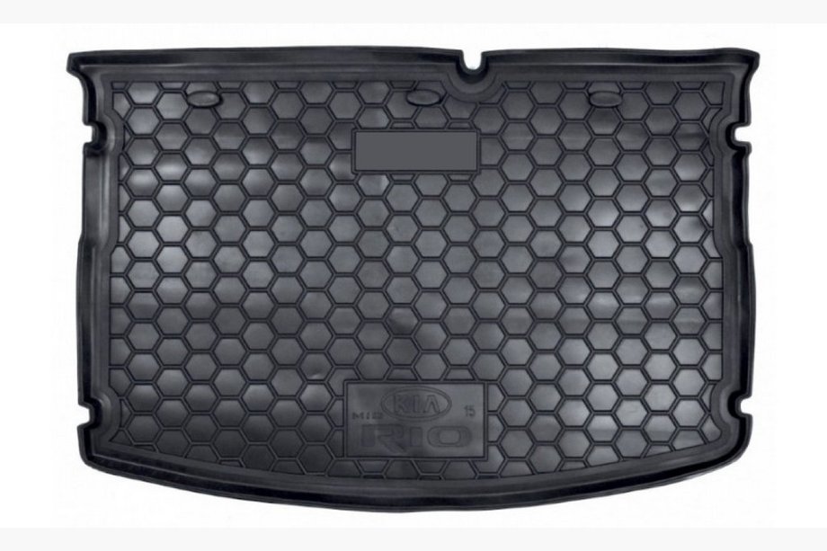 Kia Rio 2012-2017 гг. Коврик багажника HB 2015+ MID без органайзера (Autogumm, пластик) Image