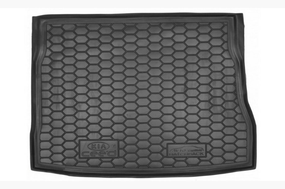 Opel Corsa D 2007-2014 гг. Коврик багажника 5D верхняя полка (Autogumm, резина) Image