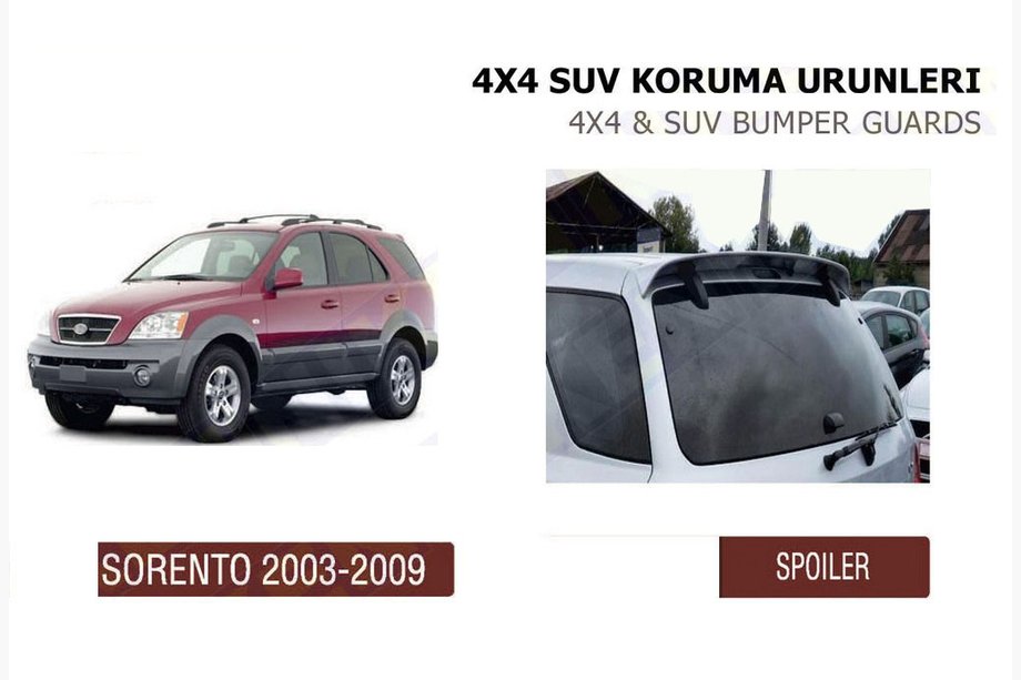 Kia Sorento I BL 2002-2009 гг. Спойлер (под покраску) Image