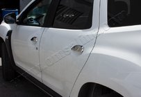 Renault Duster 2018-2024 гг. Хромированные Накладки на Ручки (4 шт., Нержавейка) Carmos - Турецкая Нержавеющая Сталь фото 1