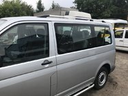 Volkswagen T5 Caravelle 2004-2010 гг. Хромированные Рейлинги Длинная база, пластиковые ножки фото 1