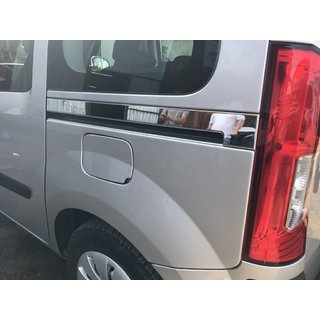 Молдинг на сдвижную дверь (2 шт., нержавейка) Renault Kangoo 2008–2020 гг. фото 1