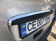 Mercedes Citan 2013-2021 гг. Хромированная накладка над номером (нержавейка) фото 1