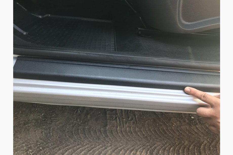 Mercedes Citan 2013-2021 гг. Накладки на пороги DDU (2 шт., пластик) Image