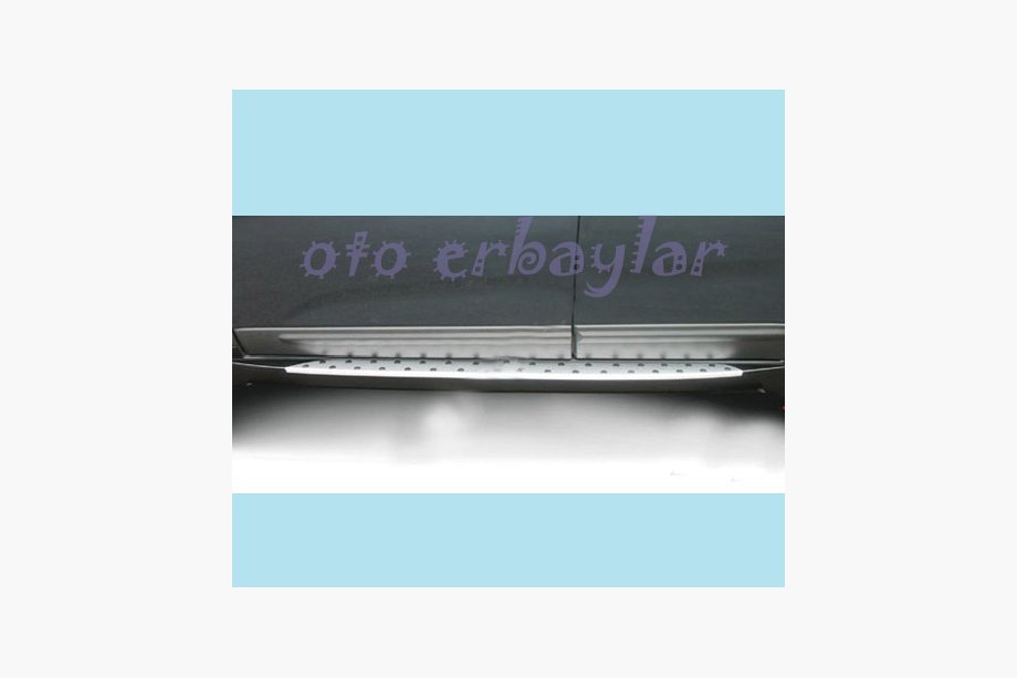 Hyundai Santa Fe 2 2006-2012 гг. Боковые пороги Niken в стиле BMW (2 шт., пластик) Image