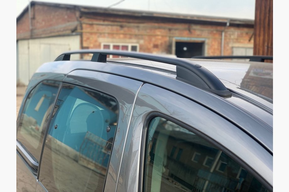 Peugeot Partner Tepee 2008-2018 гг. Рейлинги Skyport (черные) Image